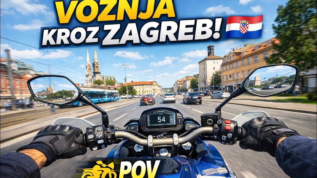  POV vožnja kroz Zagreb 🏍️ | City Ride