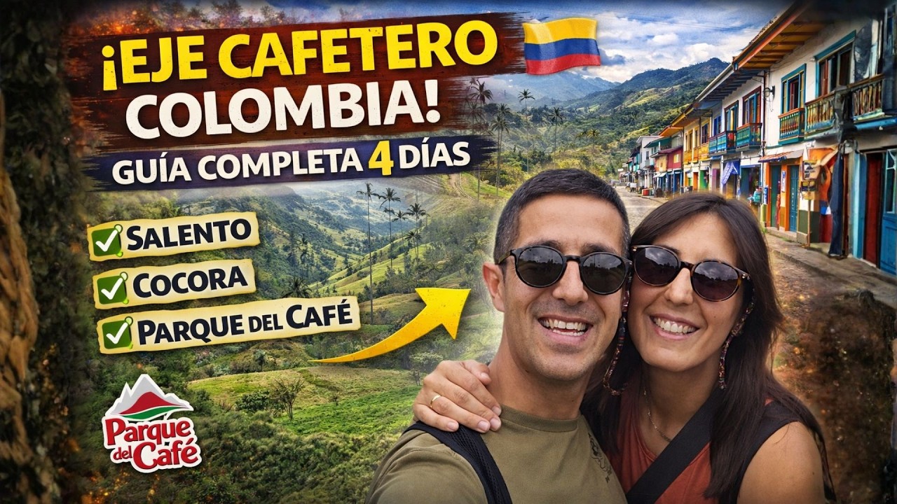 EJE Cafetero COLOMBIA en 4 DÍAS - GUÍA COMPLETA (Parque del Café, Valle del Cocora, Salento)