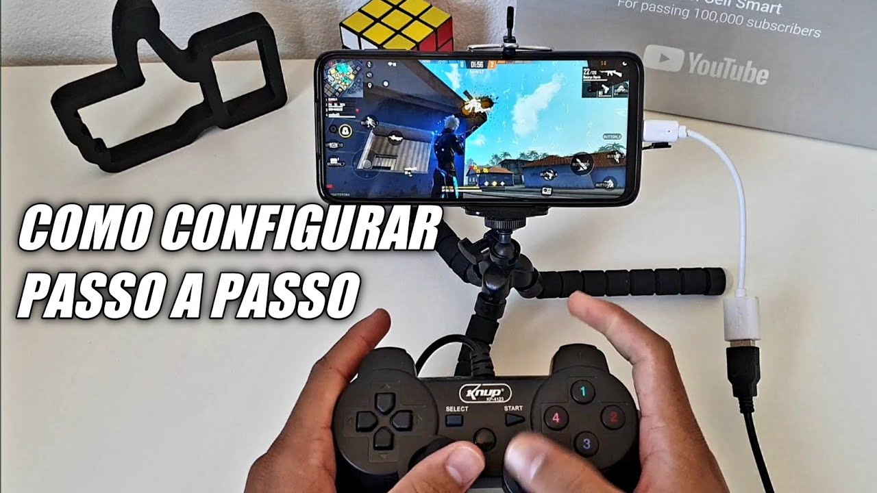 FREE FIRE NO CONTROLE REDMI NOTE 9S  COMO CONFIGURAR