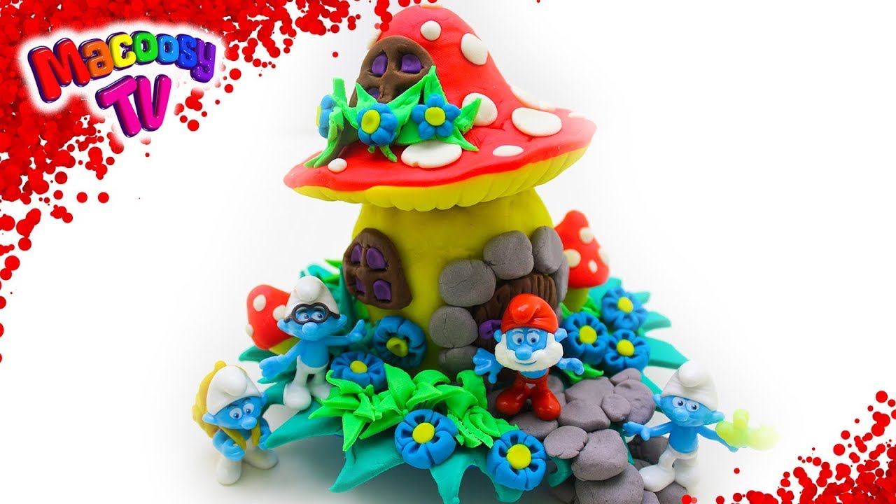 How to make Mushroom house| Smurf House |  Learning With Macoosy TV | # 84
