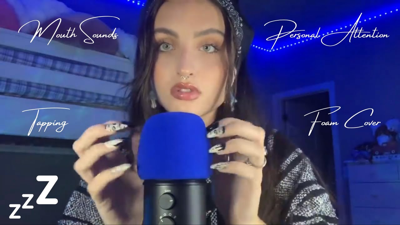 Beebee ASMR Foam Mic Cover Tapping Compilation | Mouth Sounds, Personal Attention, Mic Scratching