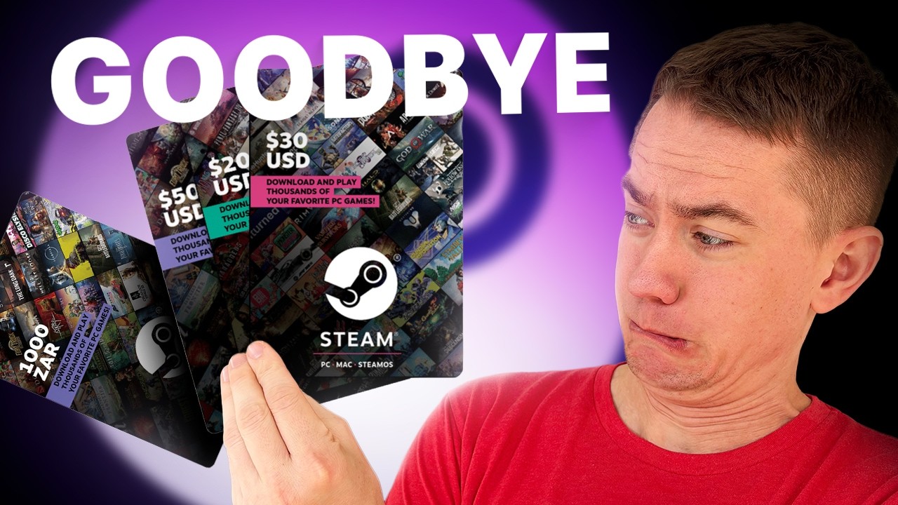 Прощайте, подарочные карты Steam