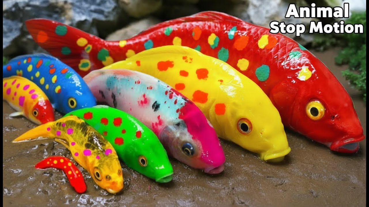 Ocean Fish Life Animation | Animal Stop Motion Fish World