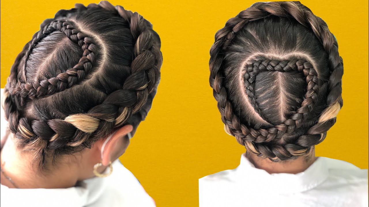 TRENZA CORAZON Y TRENZA CORONA/ TRENZAS FACILES /#QuedateEnCasa Braids/ trancas/