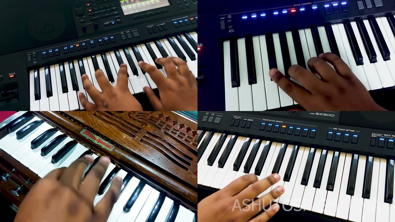 Bhare Naina Harmonium Cover + Keyboard Cover