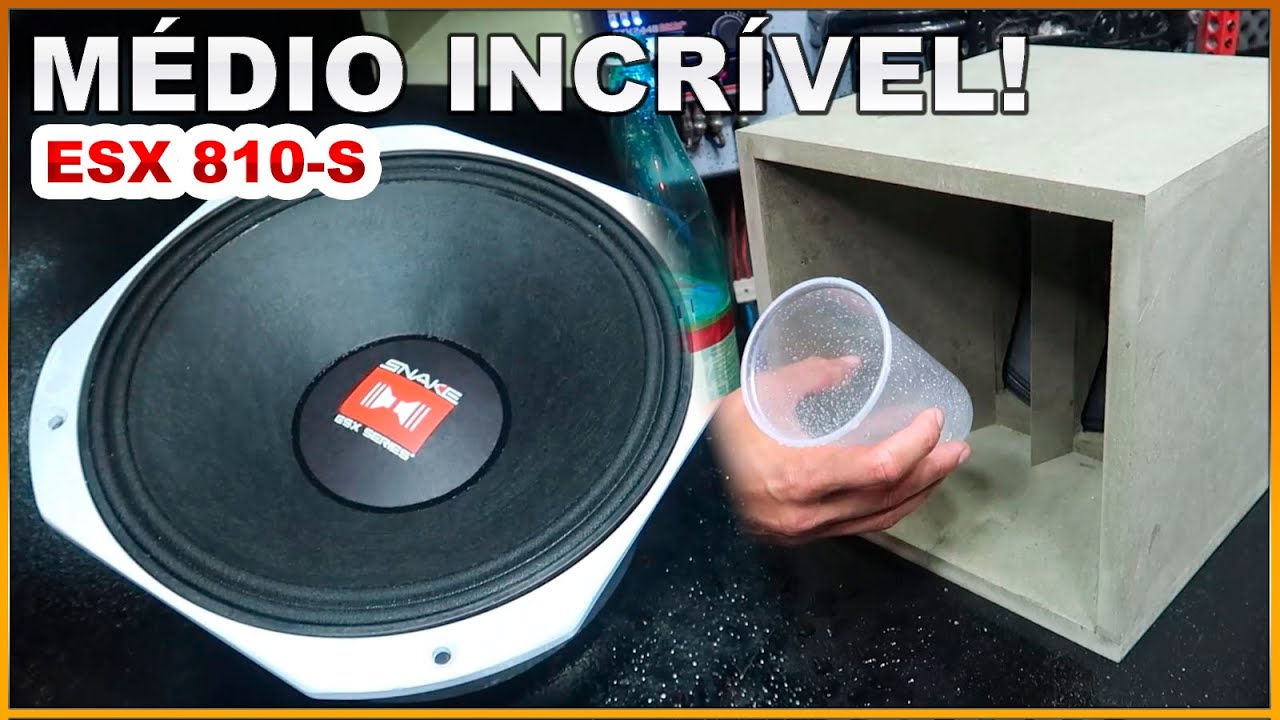 Médio Snake ESX810-S 10 Pol  450 RMS   Review + TESTE + CURVA NA CAIXA EAP