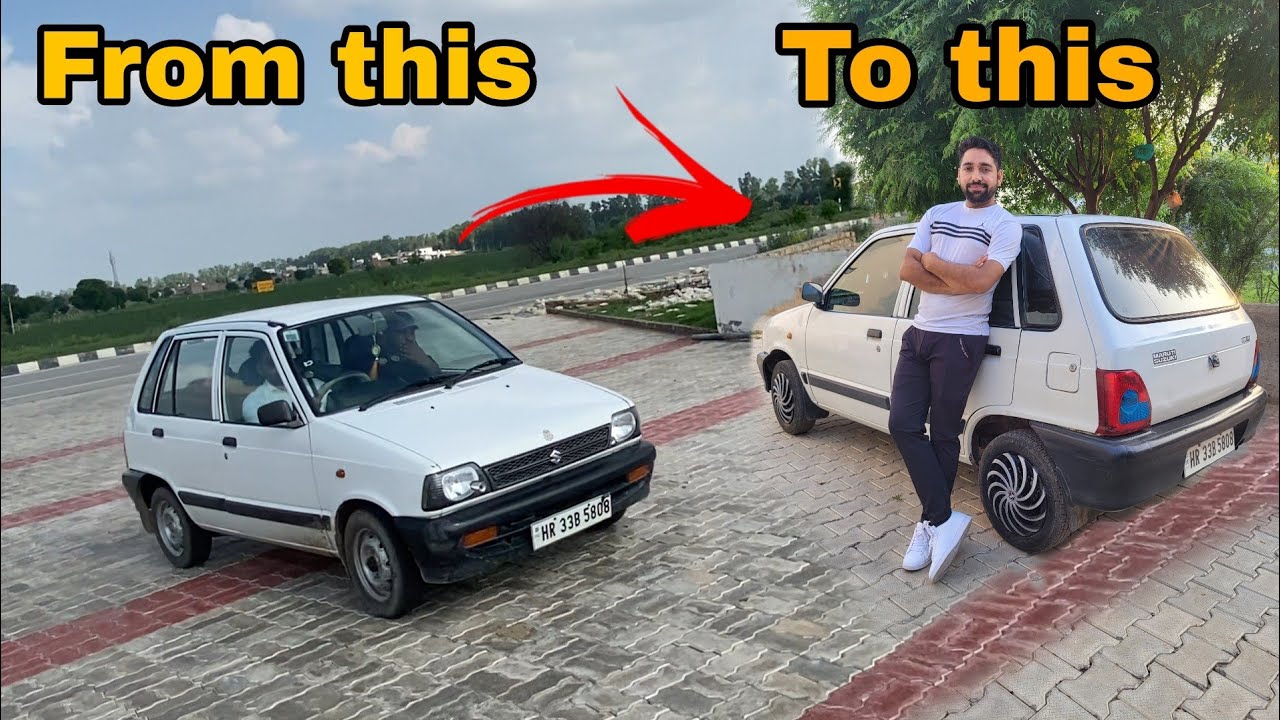 #maruti800 #modified And  डेंटिंग- पेंटिंग