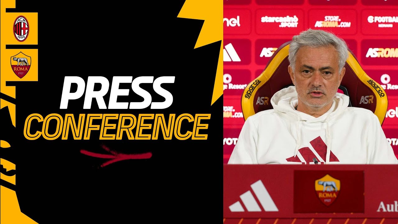 🟨 LIVE 🟥 La conferenza stampa di José Mourinho in vista di #MilanRoma