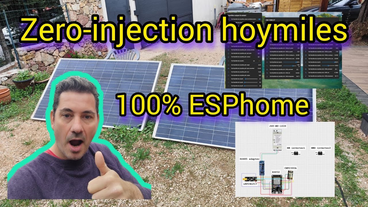 #96 : 😱😱😱 Hoymiles (HM & HMS) zero injection 100% ESPhome 😱😱😱