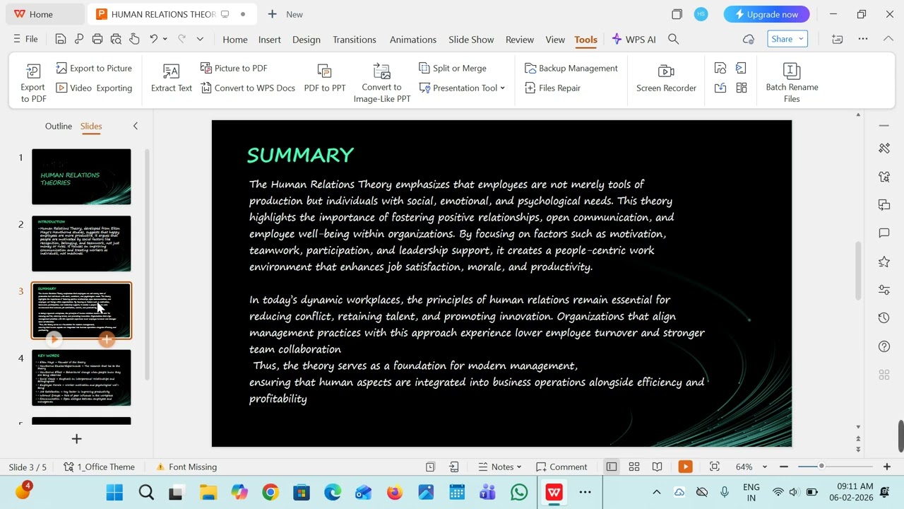 Human Relations Theories 