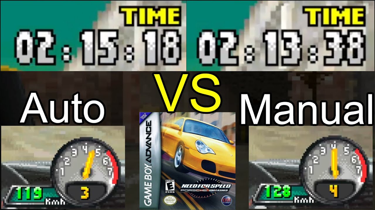 NFS Porsche Unleashed (GBA): Auto VS Manual Transmission