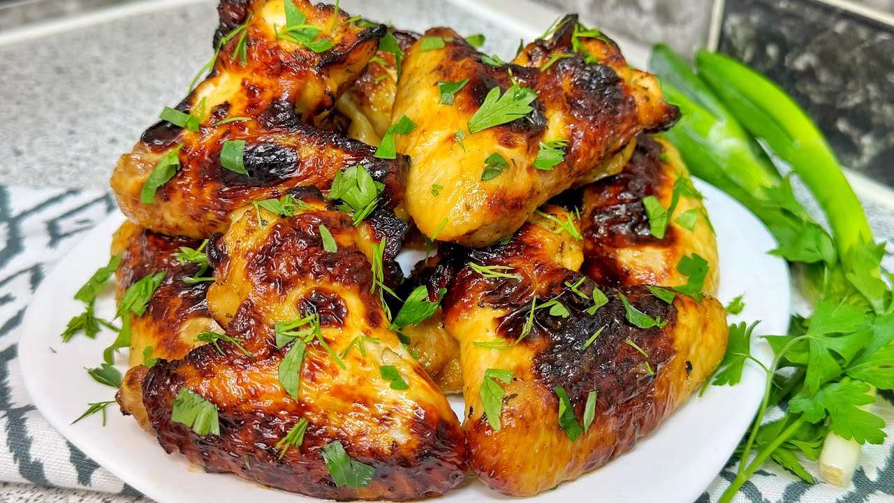 Вот самый вкусный рецепт хрустящих крылышек, приготовленных в аэрогриле!!!