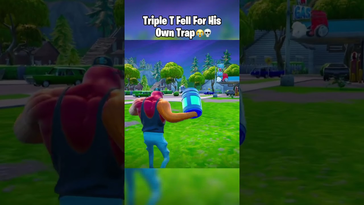 Triple T fell for his own trap 😭💀 #fortnite #fortniteclips
