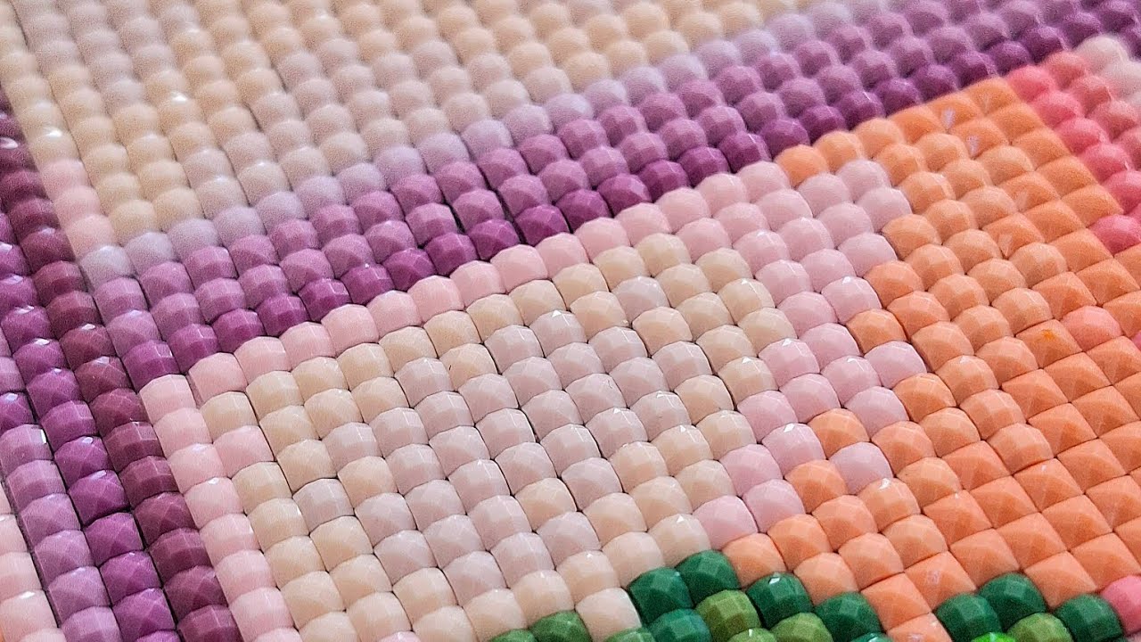 ASMR Diamond Painting Art - NEW Start! - Colorblocking HEAVEN 🤩 - Satisfying & Relaxing - No Talking