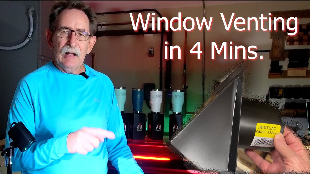 Best Window Exhaust Hack for Lasers - Clean and Renter Friendly