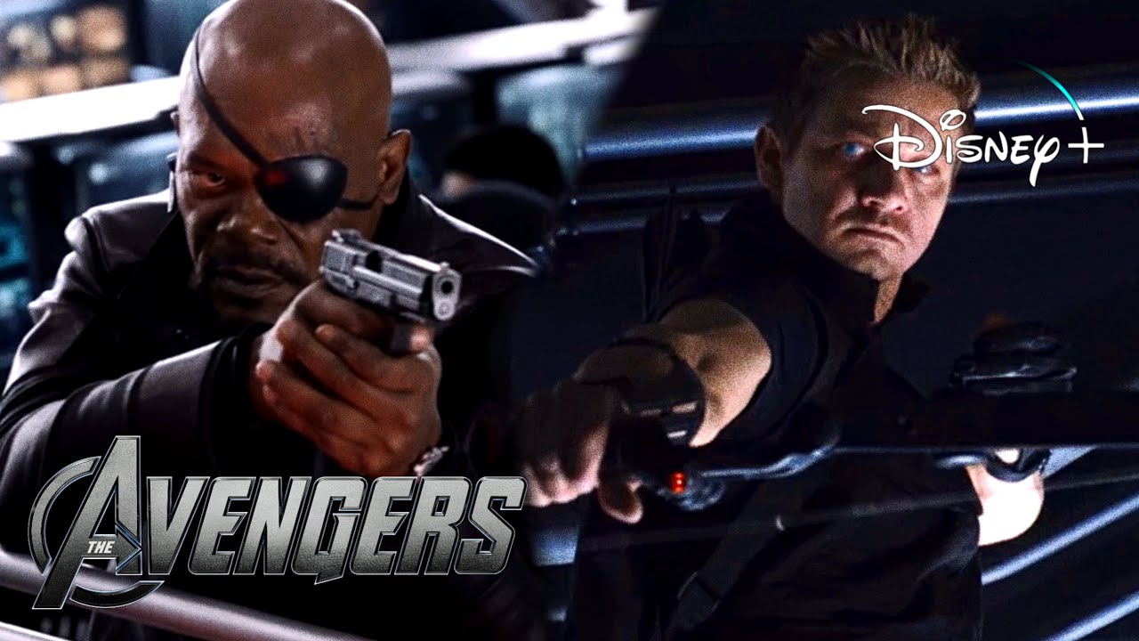 The Avengers | Clint Takes Down The Helicarrier&rsquo;s Engine Scene | Disney+ [2012]