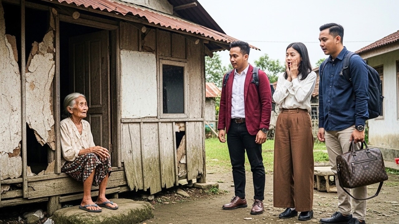 Tiga Anak Kaya di Luar Negeri Pulang dan Syok Melihat Ibu Tinggal di Gubuk Reyot