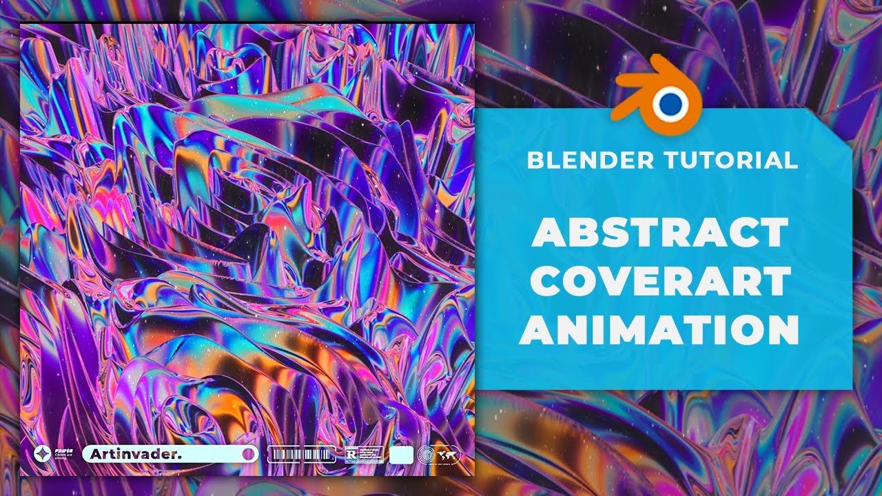 🤯 CREATE STUNNING VISUALS! AMAZING ABSTRACT SPACE COVERART ANIMATION. 🤯 -  5# Blender Tutorial