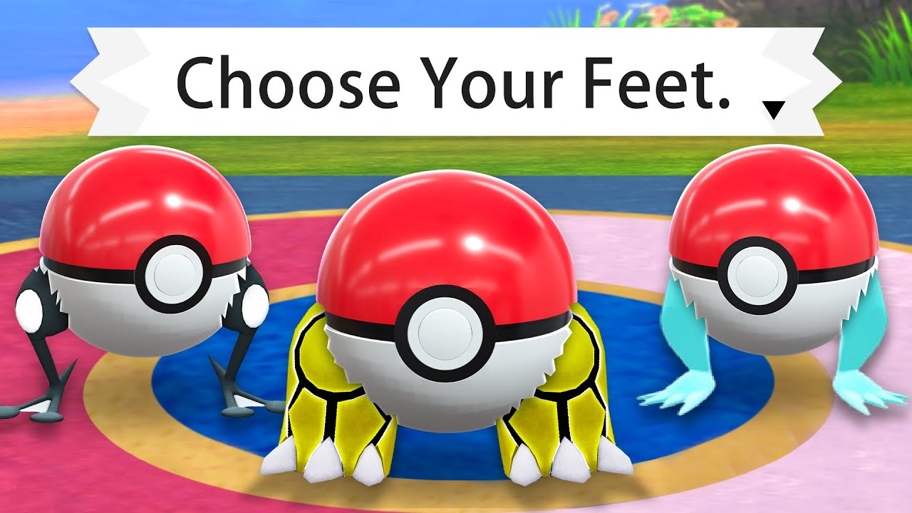 Choose Your Starter Pokemon ONLY Seeing Their Shiny Feet!