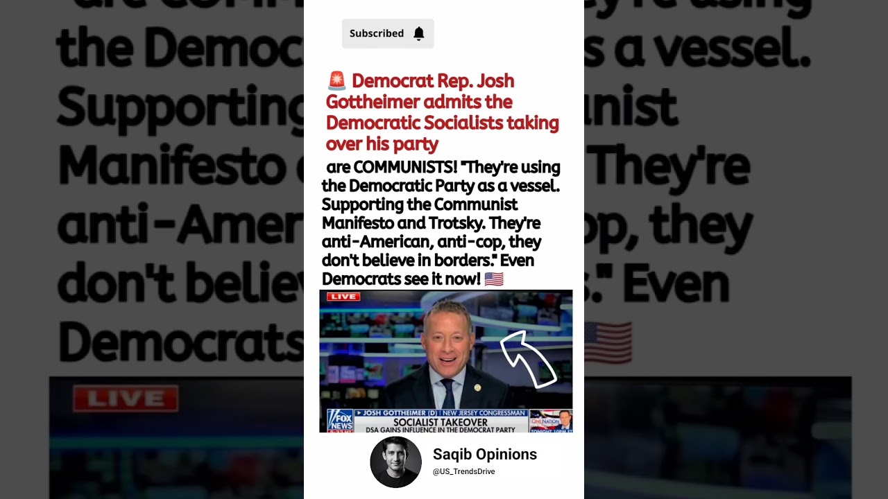 Josh Gottheimer's Democratic Socialist Remarks Go Viral 🇺🇸