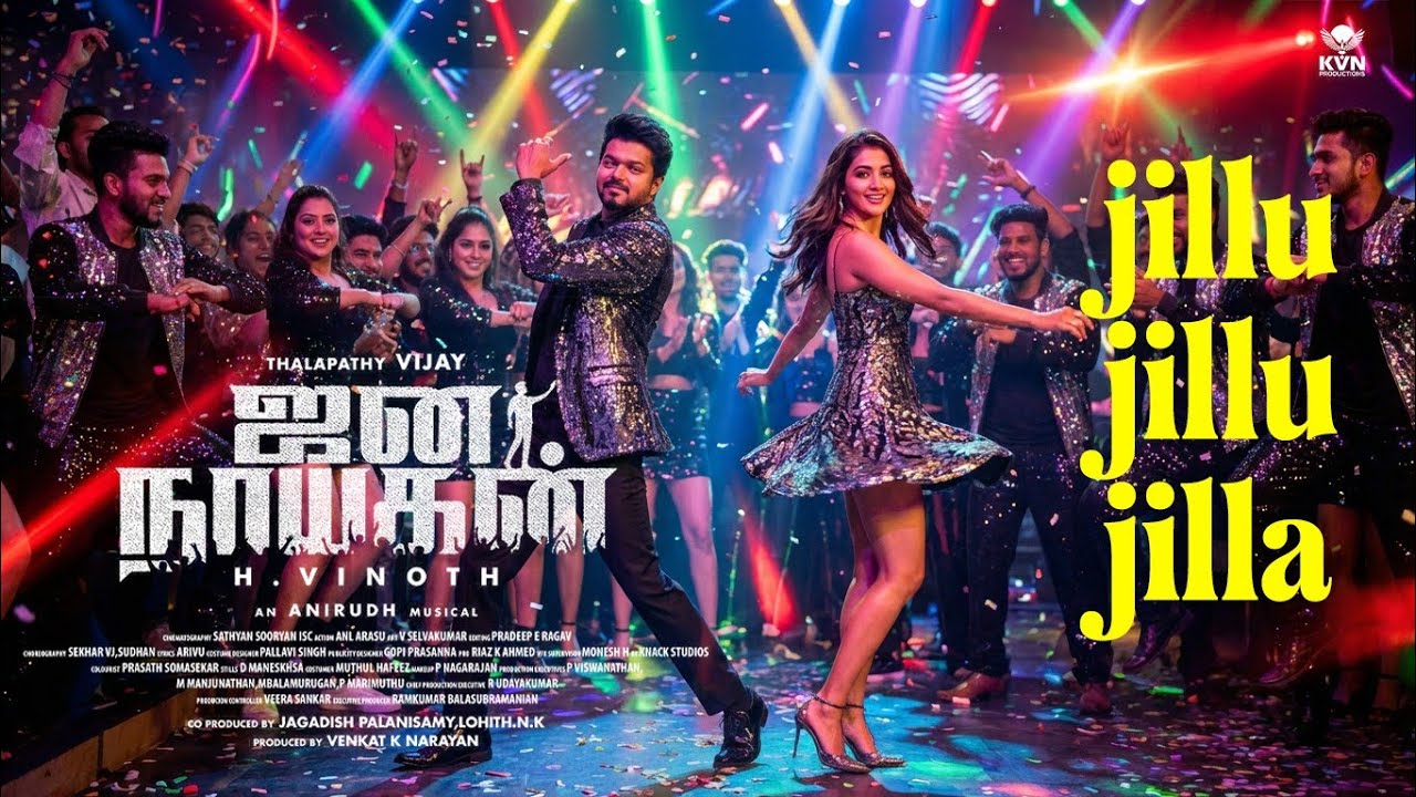 Jillu Jillu Jilla - Third single | Jana Nayagan | Thalapathi Vijay | Pooja Hegde | Mamitha Baiju 