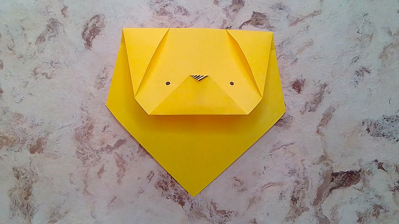 LEÓN de papel FÁCIL ✅| Origami PASO A PASO