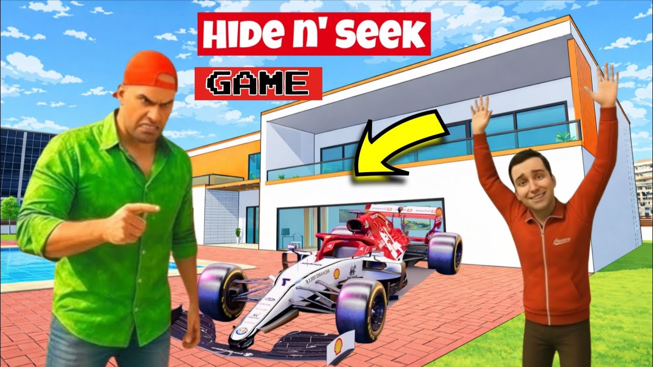 🎯 Hide N seek Game 😱 ! Indian ! Theft Aura ! Sana Gaming Studio ! 🤯