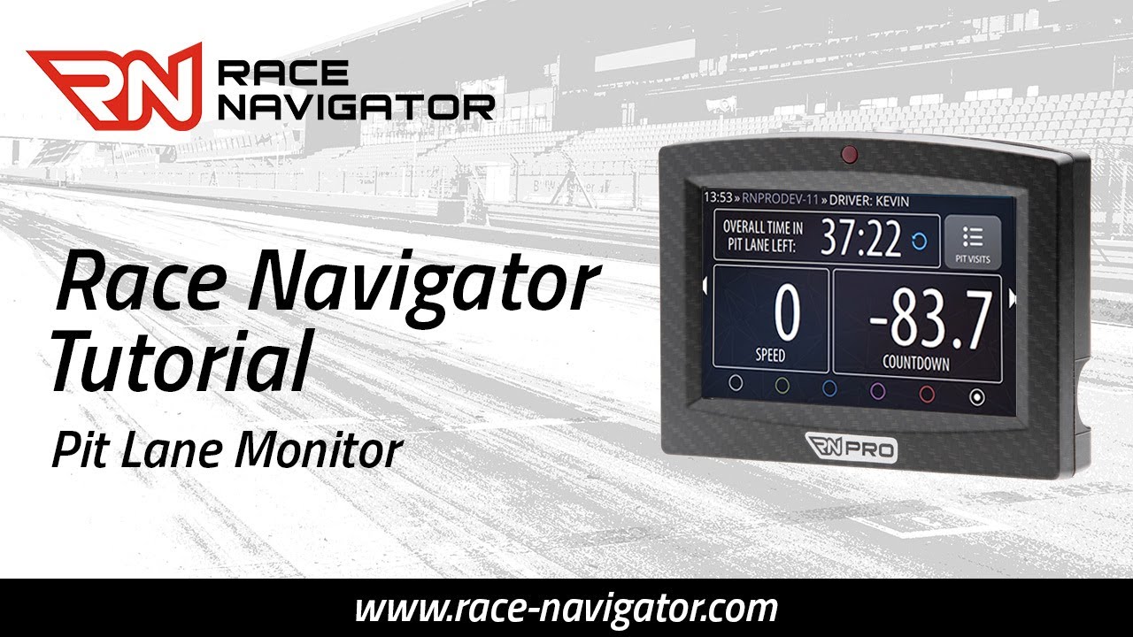 Race Navigator Tutorial – Pit Lane Monitor
