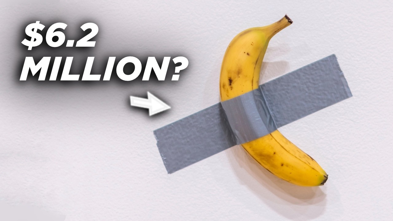 🍌 Почему банан, приклеенный скотчем к стене, продали за 6,2 миллиона долларов