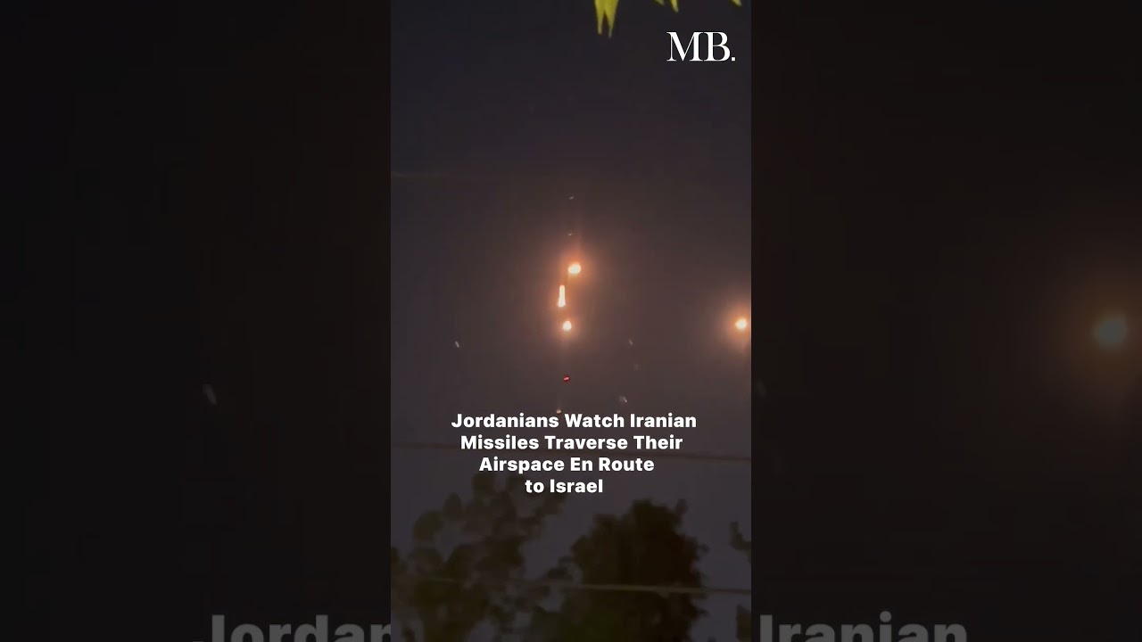 Iranian missiles spotted over Jordanian airspace 