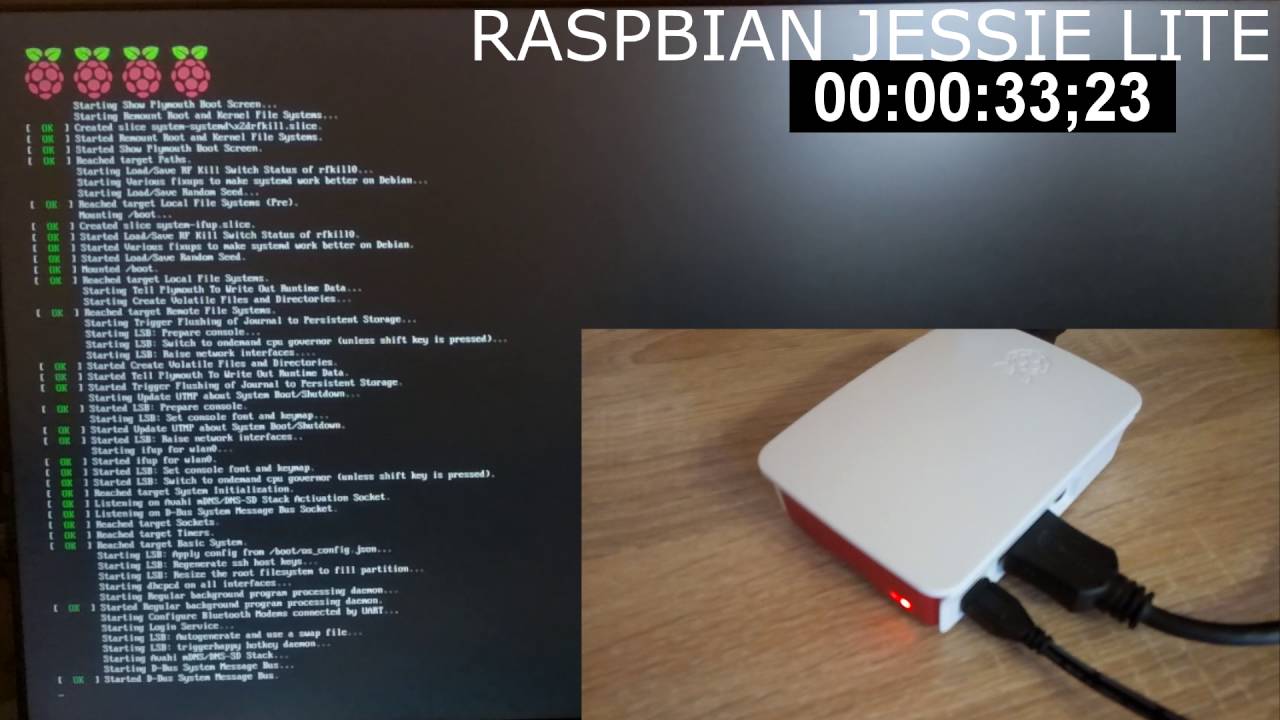 First boot raspbian lite on raspberry pi 3 with timer