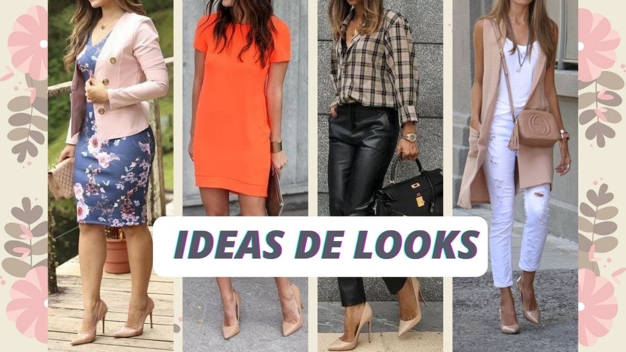 IDEAS DE LOOKS CON CALZADO EN COLOR NUDE 👠OUTFITS CON STILLETTO😍LOOKS WITH FOOTWEAR IN NUDE COLOR