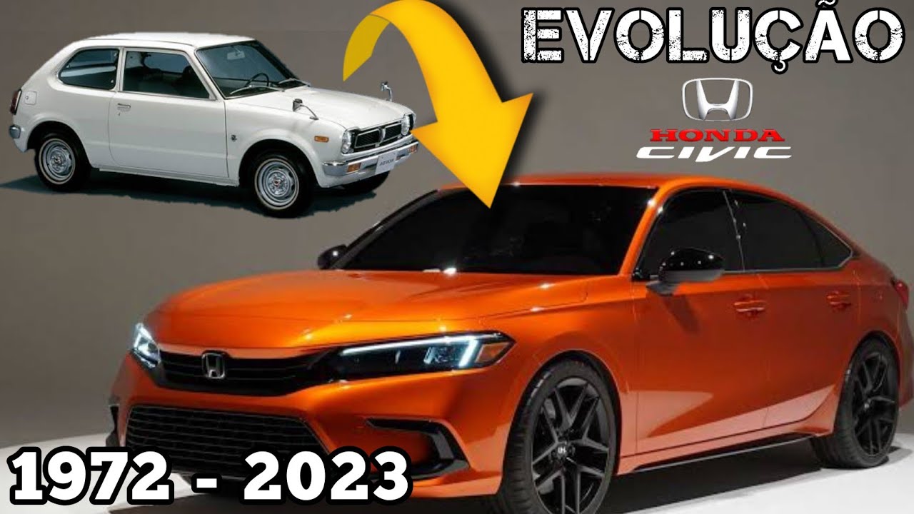 EVOLUÇÃO DO HONDA CIVIC [Linha do tempo de 1972 Até 2023]