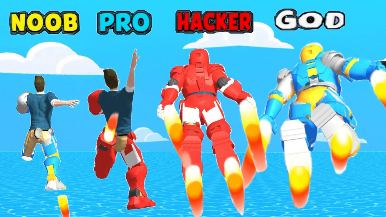 NOOB vs PRO vs HACKER vs GOD in Full Metal 3D