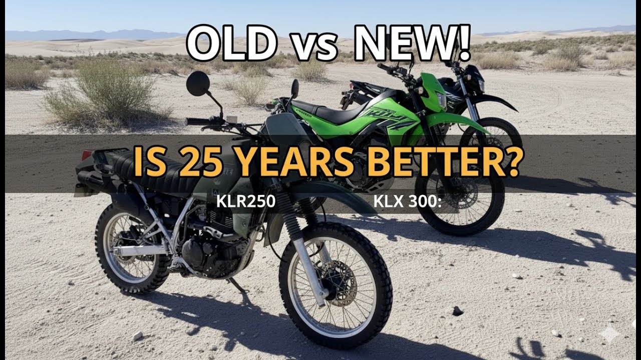 2000 KLR 250 vs. NEW KLX 300: Is an Old, Cheap Dual Sport Still Worth It? (Kawasaki Showdown)