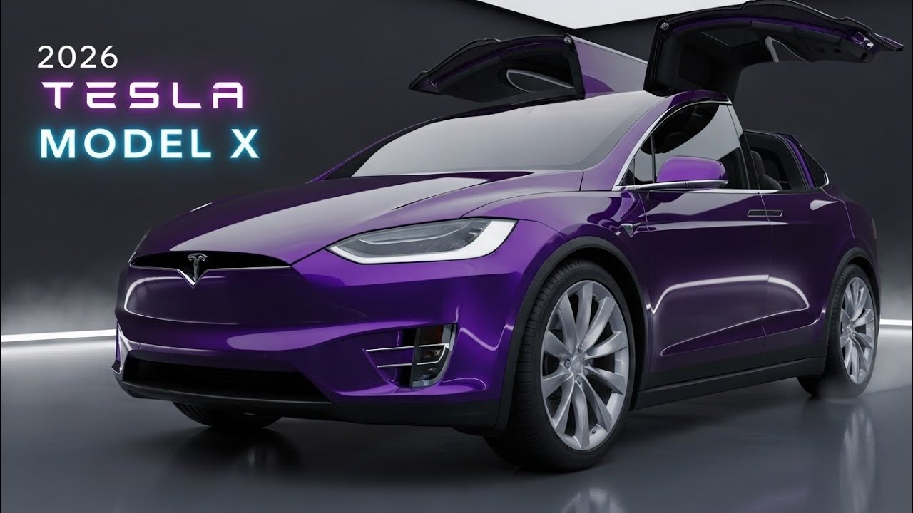 Tesla Model X 2026 — потрясающий роскошный электромобиль с дверями типа «крыло чайки» | Полный обзор