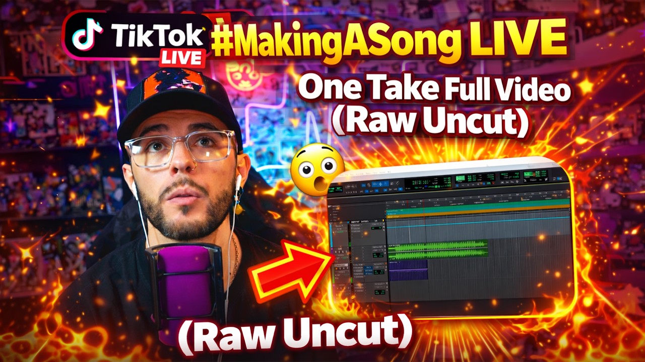 #makingasong From Scratch - LIVE! on TikTok (No Edits 1 hour +)