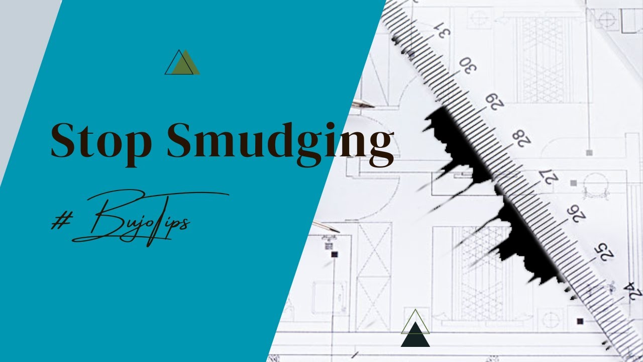 Pen, ruler and straight line without smearing ink #bujotips