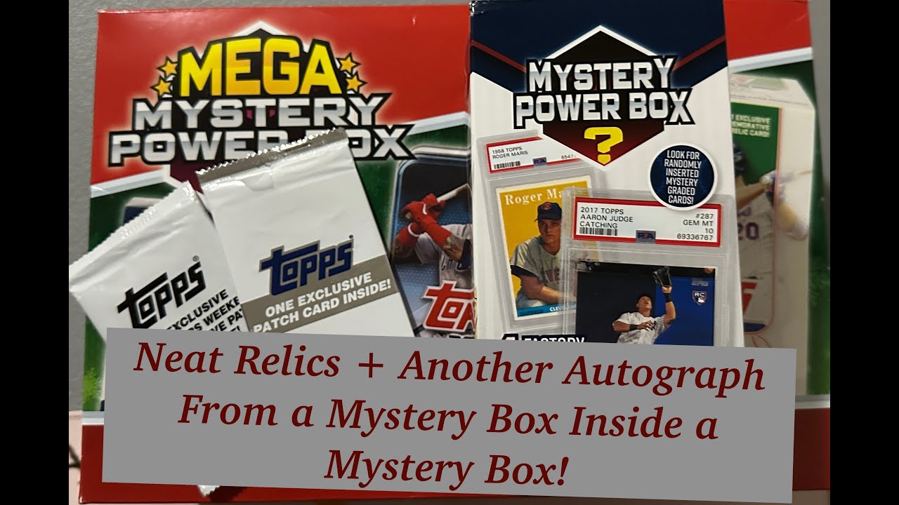 Another Autograph + Neat Relics When We Find a Mystery Power Box Inside a Mega Mystery Power Box