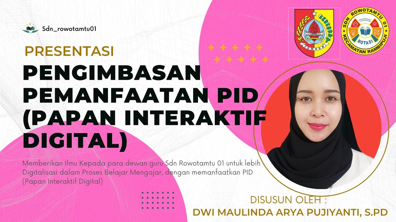 Presentasi Pengimbasan Pemanfaatan Papan Interaktif Digital diikuti oleh Dewan Guru Sdn Rowotamtu 1 