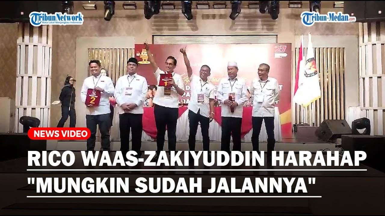 Dapat Nomor Urut Pertama, Paslon Rico Waas-Zakiyuddin Harahap : Mungkin Sudah Jalannya