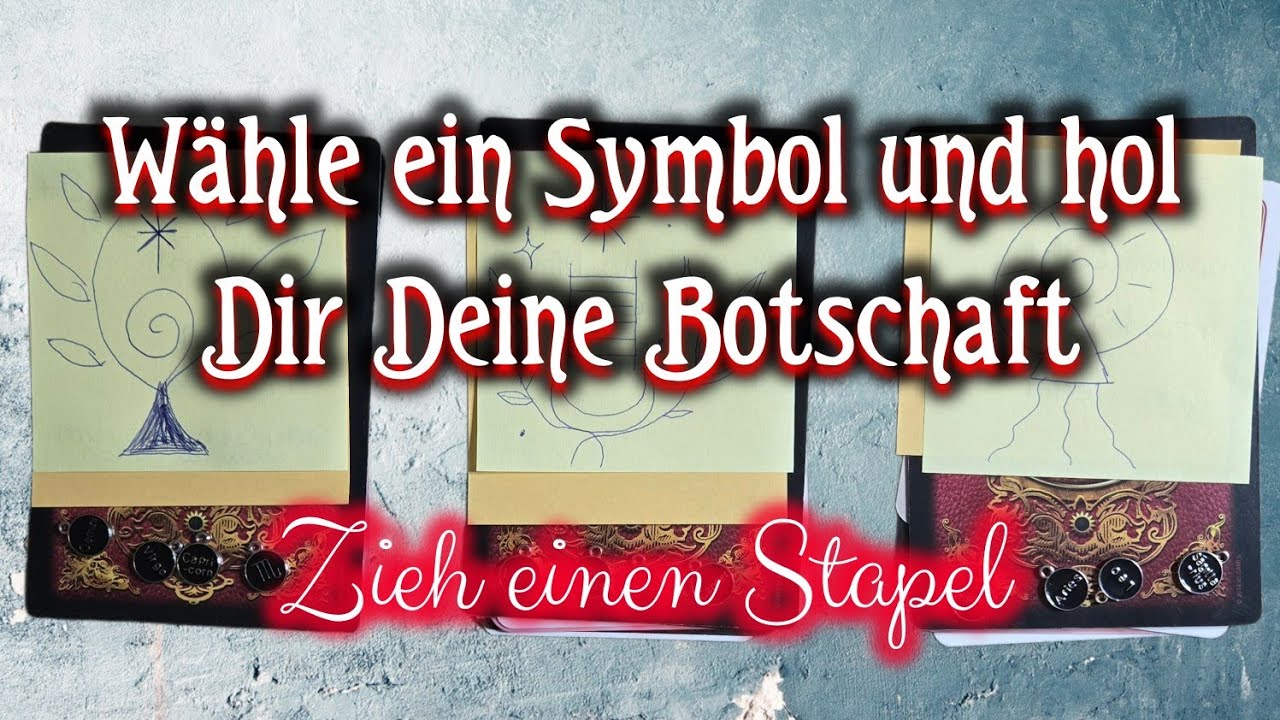 Wähle ein Symbol und hol Dir Deine Botschaft #seelenorakel #tarot #goodvibes 