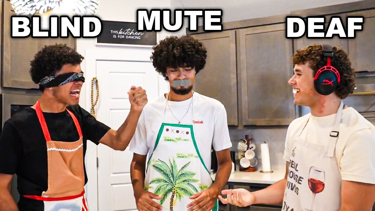 Attempting The Blind Deaf Mute COOKING CHALLENGE...