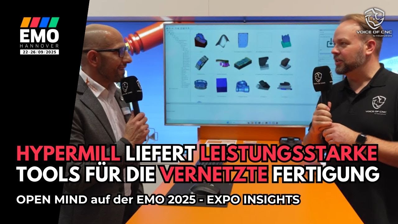 OPEN MIND - hyperMILL Data Center, Python Chatbot & Hummingbird MES im Praxischeck - | Voice of CNC