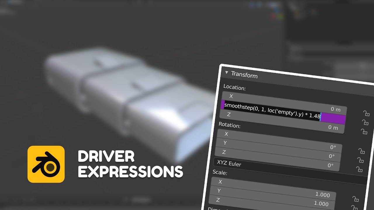 Driver Expressions for Animations in Blender - Quick Tip