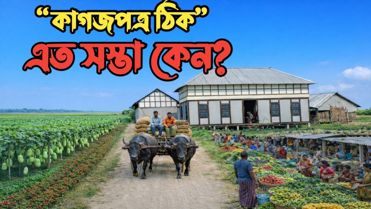 কাগজপত্র ঠিক জমির দাম এত সস্তা কেন? | বিঘা ১লক্ষ | খাজনা খারিজ জমি