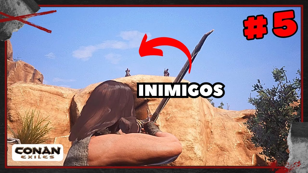 VILA INIMIGA! | QUEM É ESSE POVO? - CONAN EXILES #5