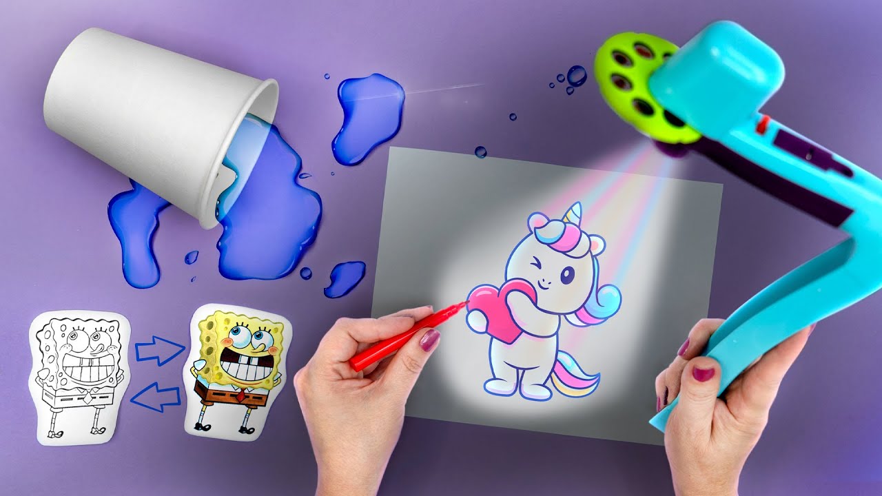 🌟 IDEIAS DIVERTIDAS PARA AS FÉRIAS 🌟 Truques de Mágica e Testando Brinquedo Retroprojetor de Desenho