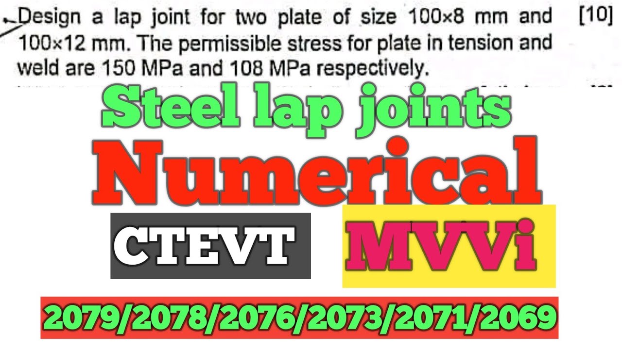 Numerical from steel|Design a lap joint in a Steel| Steel structure| steel Numerical 5th semester