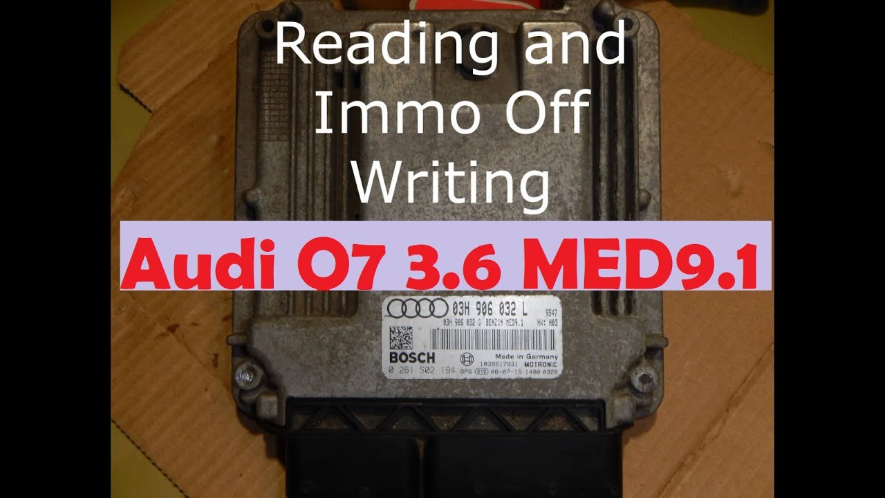 Audi Q7 0261S02194 03H906032l 3.6  MED9.1 Eeprom Micro Flash KTAG Reading Immo OFF Writing #Audi #Q7